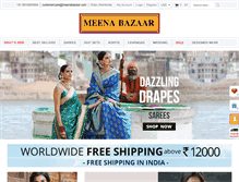 Tablet Screenshot of meenabazaar.com